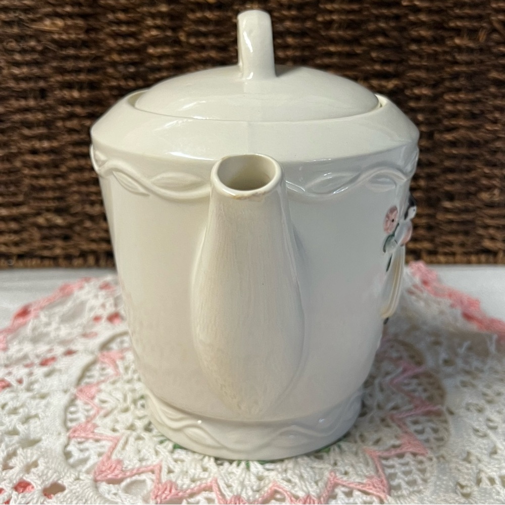 Porcelier China Vintage Dutch Boy & Girl Teapot - Picture 3 of 13